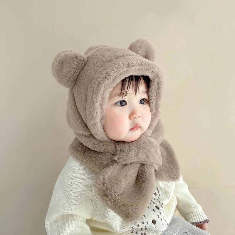 Baby Bear Hat & Scarf Set